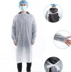 Plastic Customized Professional Disposable Thumb Loop CPE Gown With Sleeves