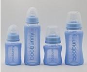 Wholesale Multi-Pack Glass Baby Bottles with Silicone Sleeves, Nipples, Neck Rings, and Caps from china suppliers