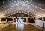 Clear and White Top Fabric Cover Outdoor Aluminum Luxury Wedding Tents