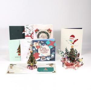 Wholesale Art paper Personalised Printed Cards Three Dimensional Christmas Greeting Card from china suppliers