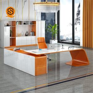 Wholesale Seamless Joint Solid Surface Office Furniture L Shape Office Table from china suppliers