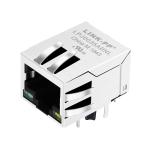 J0035D21BNL 10/100 Base-T Tab Down Green / Yellow Led 1x1 Port Magnetic Rj45