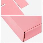Pink Red Corrugated Mailer Box Custom Printed For Shoes Clothing