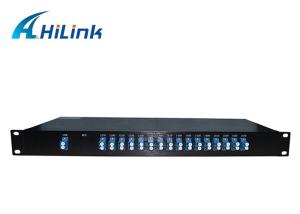 Wholesale 16 Channels Single Fiber CWDM Mux Demux Module LC/UPC Connector 1U Rack Mount from china suppliers