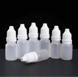China Empty Plastic Squeezable Eye Liquid Dropper Bottles 10ml 60ml 120ml on sale