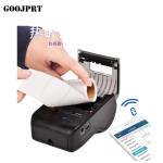Portable 58mm thermal barcode printer bluetooth label sticker printer