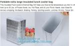 EPE Food Delivery Bag Promotional Insulation thermal seat bag, foldable cooler