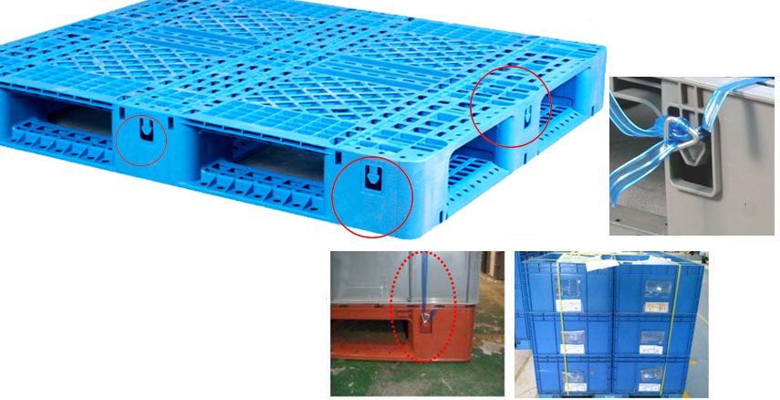 43 X 43 42 X 42 40 X 40 Industrial Plastic Pallet For Warehouse PP Material