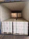 80G Self-adhesive Paper In White Semi-gloss Art Paper With Yellow Glassine