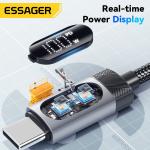 ESSAGER ES-X64 Series 60W 100W LED Display USB Type C Charging Cable