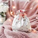 Recycled Portable Printing Drawstring Small Cosmetic Lazy Bag