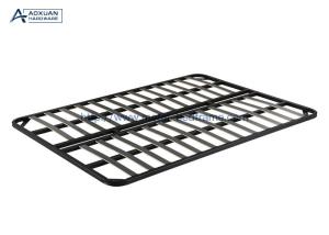 Wholesale 3 Rows Foil Paper Slatted Double Black Metal Bed Frame from china suppliers