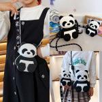 Panda Durable Silicone Pencil Case For Kids Crossbody Purse Bag Shoulder Handbag