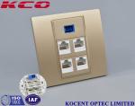 FTTH Fiber Optic Socket SC / UPC Faceplate , Fiber Optic Termination Box 1 Port