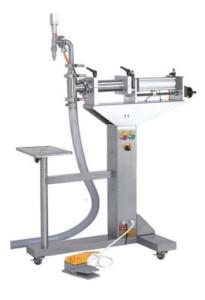 Wholesale 20ml 30ml 50ml Oil Alcohol Semi Automatic Liquid Filling Machine Single Head Piston Filler 20bpm from china suppliers