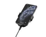 10W Car Phone Mount Wireless Charger ABS Plastic Coating OEM Logo