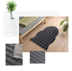 Wholesale New Arrival Nordic Style Polyester Super Soft Faux Rabbit Fur 3D Bubble Area Carpet For Living Room from china suppliers
