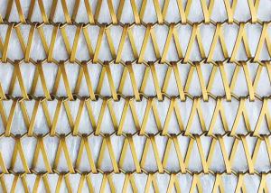 Wholesale Spiral 310S Stainless Steel Metal Wire Mesh Chain Mesh Curtains Triangular Hole from china suppliers