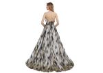 Strapless Ladies Sleeveless Evening Dress / European Style Party Wear Gown
