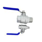 Stainless Steel 2PC Female and Male Thread Ball Valve for Straight Through Type