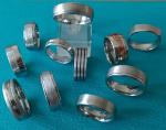 7mm Center Shiny Double Great Wall Pattern Grooves Dome Cobalt Chrome Wedding