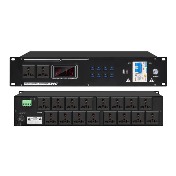Intelligent Power Sequence Controller Ensures Smooth And Safe Operation Of The Equipment 16 Channels With Adjustable Auxiliary Channels And Air Switch Protection To Protect Audio Equipment