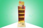 Robust POP Cardboard Display 4 Shelves Biodegradable Material For Promoting