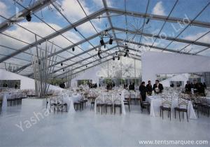 Wholesale Outdoor Transparent PVC Cover Luxury Wedding Tents Wind Resistant from china suppliers