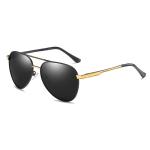 Fashion Polarized UV400 Mens Pilot Sunglasses With Metal Hinge 146MM
