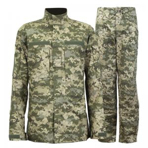 China Ukraine Camouflage Suits T/C 6535 Plaid Fabric Military Camouflage Uniform Customized on sale