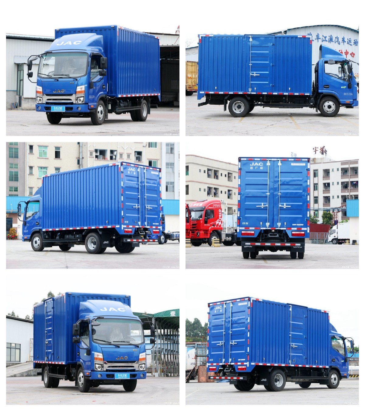 Chinses Manufactuer logistics and transportation 4x2 JAC Cargo Van Box Truck with 2 ton 3 tons loading capacity