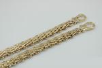 New product design zinc alloy snap hooks match 120 mm iron material gold chain