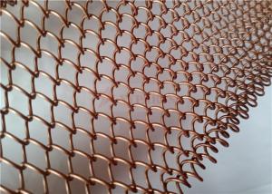 Wholesale Aluminium Alloy Wire Mesh Coil Drapery Copper Color Used As Space Divider Curtains from china suppliers