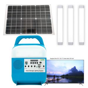 Wholesale Portable Rural Solar Lighting System Kit Small Panel Energy Storage Power from china suppliers