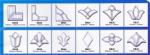 6MM Clear Celtic Beveled Glass Clusters EN60598 Tempering 25.4mm