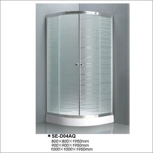 Wholesale Bathroom Quadrant Shower Enclosures / Sliding Door Shower Cubicles Curve Shaped from china suppliers
