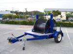 Transport Utility Hydraulic Cable Drum Trailer Reel With Power Construction