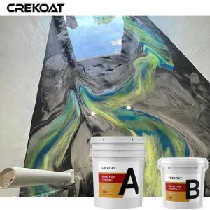 Wholesale Mica Pearl Metallic Epoxy Floor Coating Self-Leveling Low Odor from china suppliers