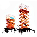 High Speed Mobile Scissor Lift Platform Height 12m Articulated Lift Battery