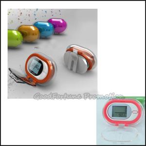 Wholesale crystal portable waist clip hanging pedometer printed logo with display screen for jogging from china suppliers