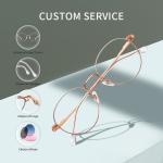 Unisex Custom Spectacle Eye Glasses Frames Eyewear Metal Optical
