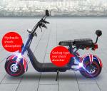 Harleyment Electric Scooter For Ladies Women 1500w Two Adults 2 Removable