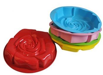 Silicone manufacturer Silicone baking tools Rose shape silicone mold cake mold