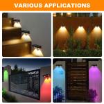 Budget-Friendly Solar Fence Light Warm White RGB for Affordable Lighting