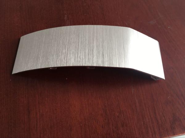Brushed Anodized Rose Pink Color Aluminum Extrusion Profiles For Air Conditioner