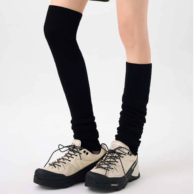 Women Ribbed Over Knee High Socks Leg Warmers Toeless Yoga Ballet Dance Leg Warmers