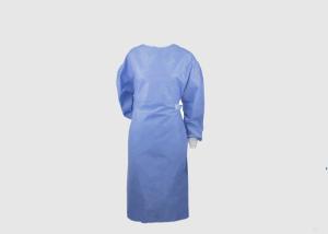 Wholesale Blue Disposable Surgical Gown Anti Bacterial Size 120 * 140cm ISO Certificated from china suppliers