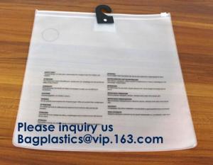 Wholesale Slider Zipper Cosmetic Pvc Bag Clear Vinyl Pvc k Bag,Matte PVC Zipper Slider Bag With Ring, Bagease, Bagplastics from china suppliers