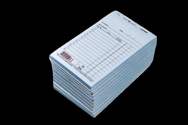 CT-12A Number Of Sheets 1/2/3 Black Ink English US Guest Check Featuring