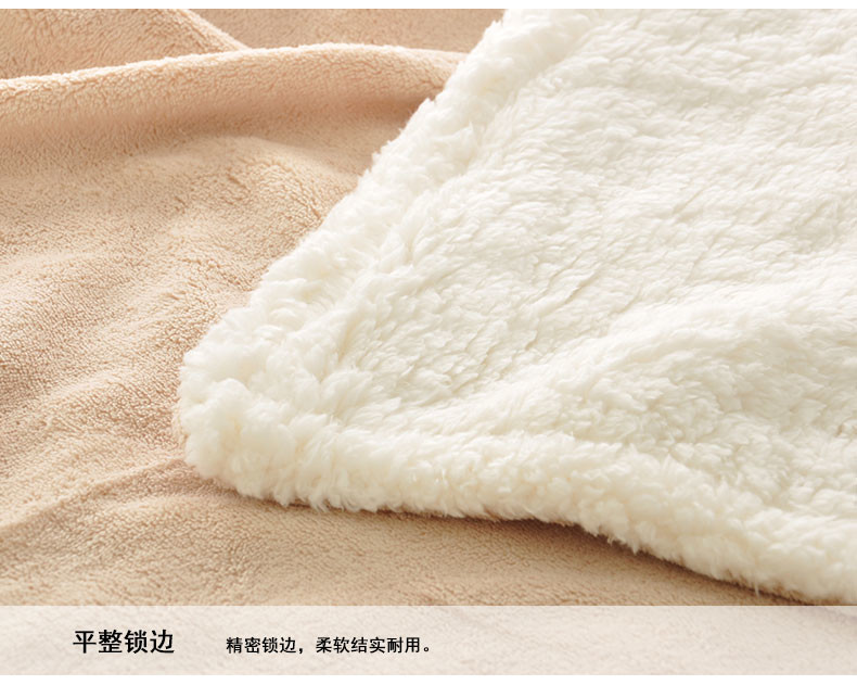 Animal Pattern Cartoon Print Blanket With Sherpa Backing For Adults / Baby
